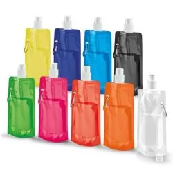 Garrafa Squeeze Plástico Dobrável Personalizada 